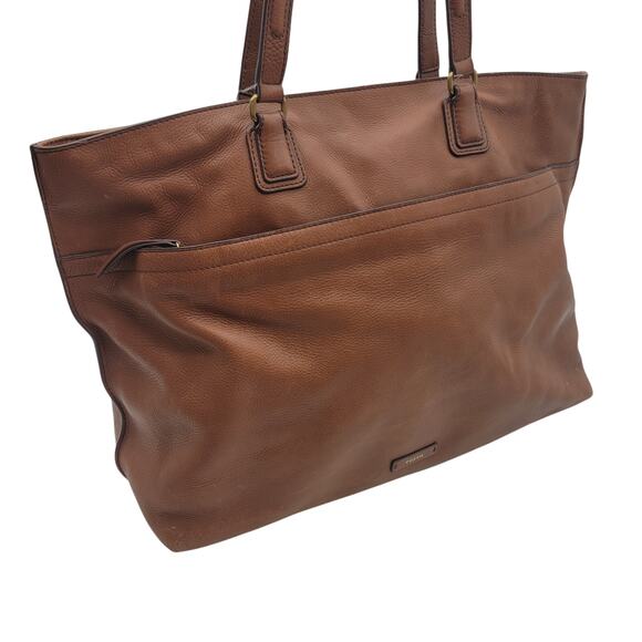 Fossil Leather Tote Bag - Picture 8 of 16